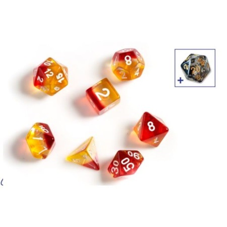 Dice Set - Yellow and Red